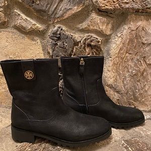 Tory Burch Leather Oakridge Bootie - Mid-Calf